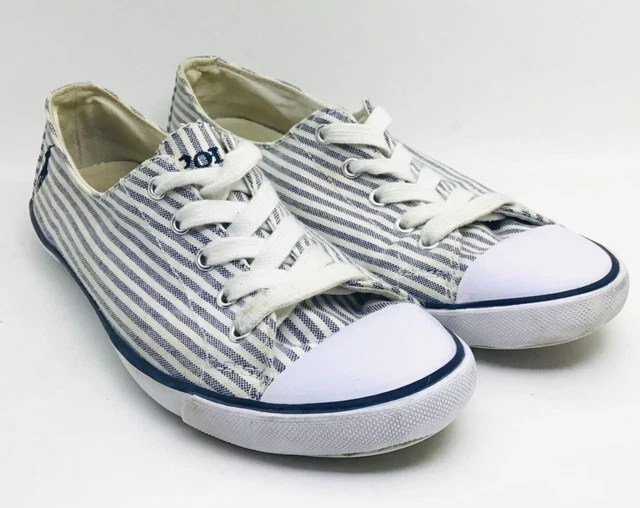 Polo By Ralph Lauren Womens Sz 7 Stripe Parnell Athletic Sneaker Oxford Shoes
