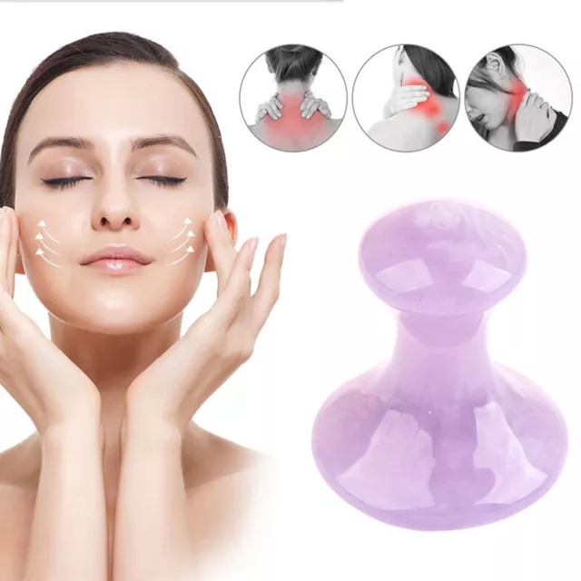 Masseur du visage Guasha Tool Natural Resin Mushroom Skin Skin Care Face Tool