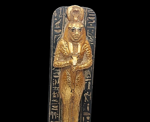 Único Antiguo Egipto Sekhmet Antiguo Guerrero Egipcio Coraje Estatua de Plomo
