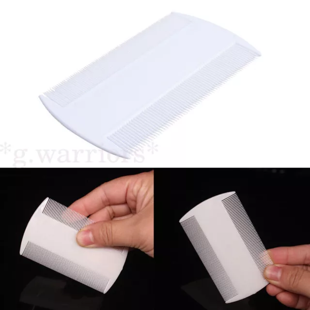 3pcs Fine Tooth Nit Comb Pet Fur Hair Flea Egg Double Sided Head Removal Brush 7