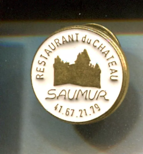 Rare Pins Pin's .. Tourisme Chateau Castle De Loire Restaurant Saumur 49 ~Cv