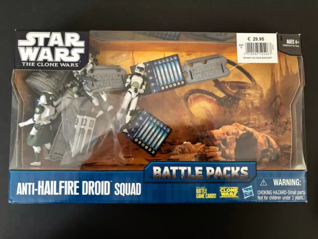 Hasbro Star Wars The Clone Wars Battle Game "Anti-Hailfire Droid Squad"