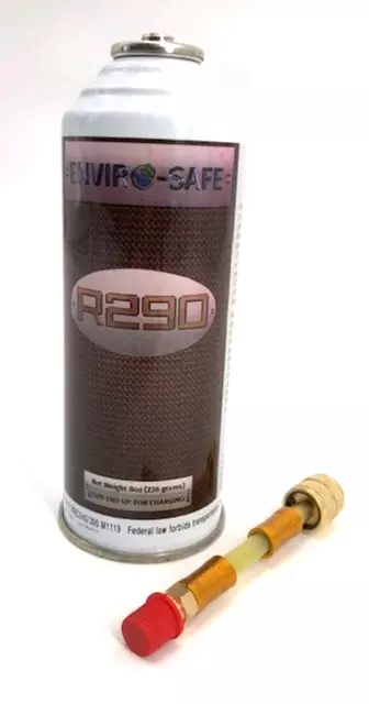 Enviro-Safe R290 Refrigerant 8 oz can & Proseal Mini Direct Inject