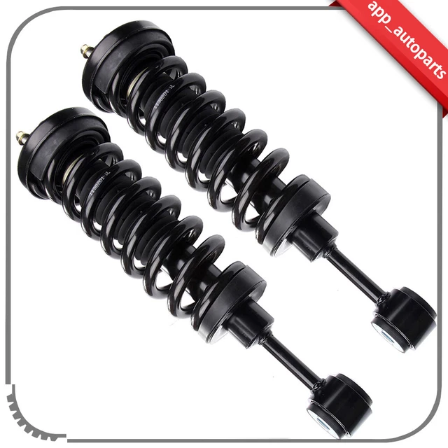 Complete Front Pair Gas Struts w/ Springs Mounts For 2003-2006 Lincoln Navigator