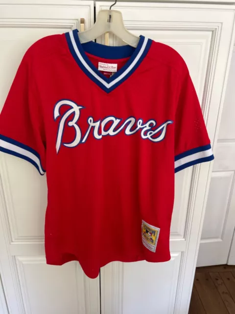 Dale Murphy Atlanta Braves Mitchell and Ness Batting Practice Jersey Size 44 NWT