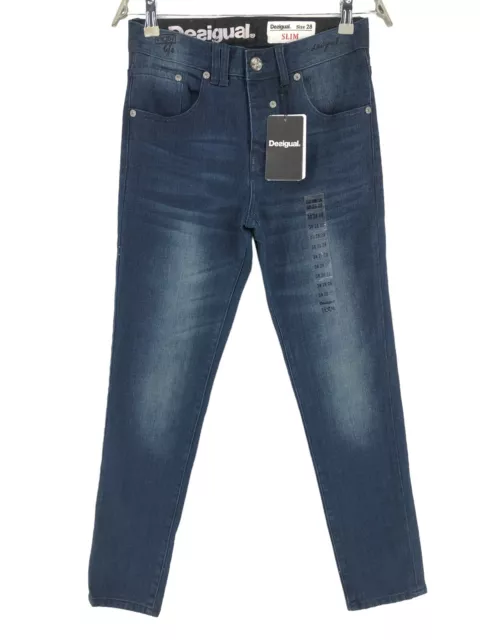 Prezzo di Vendita Consigliato € 99 Desigual Denim JON REP Uomo Blu Stretch Slim