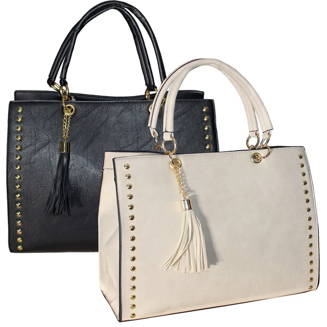 Borsa donna Bauletto grande con borchie a mano tracolla  89322