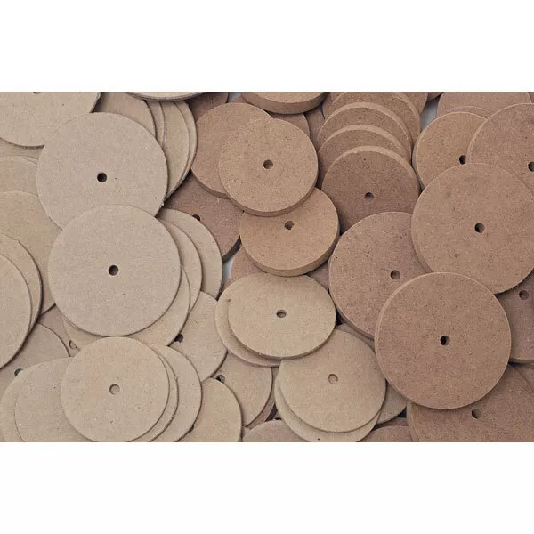 RVFM 25mm MDF Wheels - Pack of 100