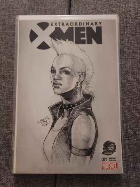 Extraordinary X-Men #1 Siya Oum "Storm" Phantom Variant 2015 B&W