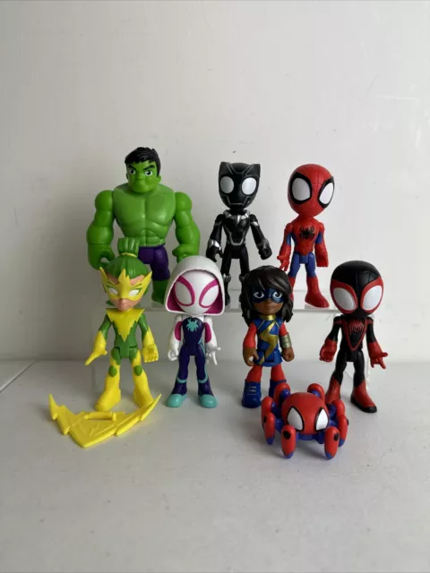 X7 Marvel Spidey and His Amazing Friends 4 Zoll Heldenfiguren Ghost Spin