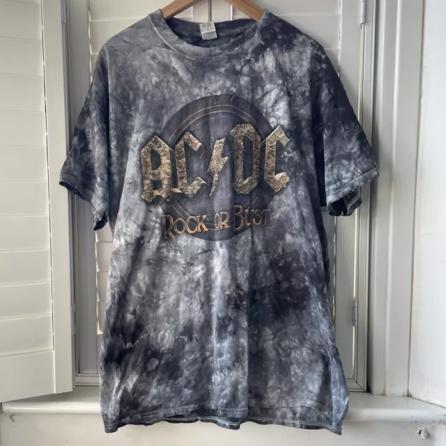 AC/DC Rock Or Bust tour t shirt XL Gildan - As New