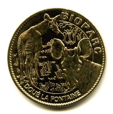 72 200 N°1 ZOO DE LA FLECHE A 2007 TOKEN MEDAILLE ARTHUS-BERTRAND ELEPHANTS 