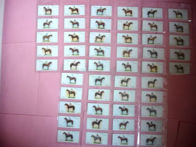 Player Cigarette Card Set - Derby & Grand National Winners - Full Set- Ex/Con.