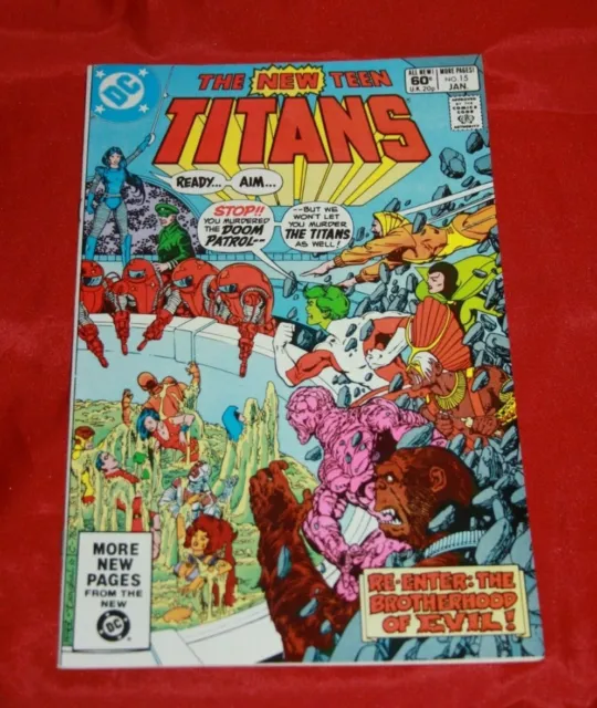 New Teen Titans #15  Wolfman & Perez jan 1982- doom patrol, robotman DC Comics