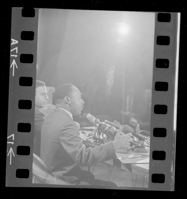 Martin Luther King Jr Photo Vintage Close-Up  Fantastic Negative Scarce