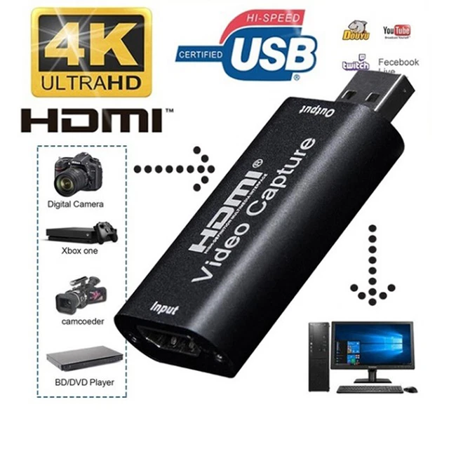 VIDEO CAPTURE CARDS Audio Capture Adapter HDMI To USB 3.0 Definition 4K