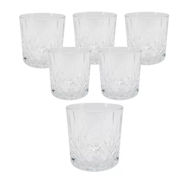 Wasserglas 355 ml - 6er Set - Saft Wasser Trink Glas Trinkgläser Wassergläser