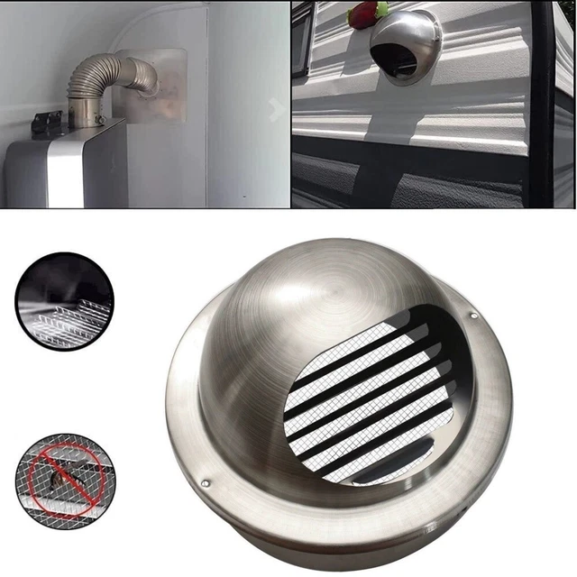 STAINLESS STEEL WALL Air Vent Ducting Ventilation Exhaust Grille Cover ...