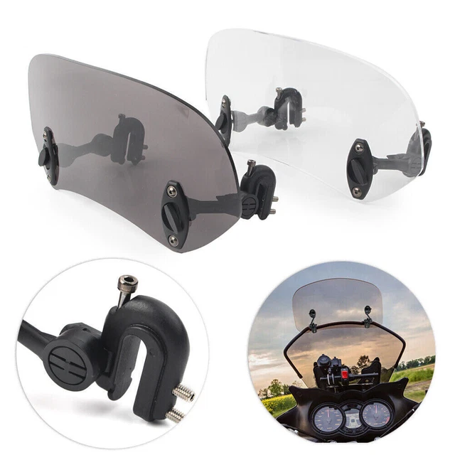 Adjustable Windshield Clip On Extension Spoiler Wind Deflector For 295mm