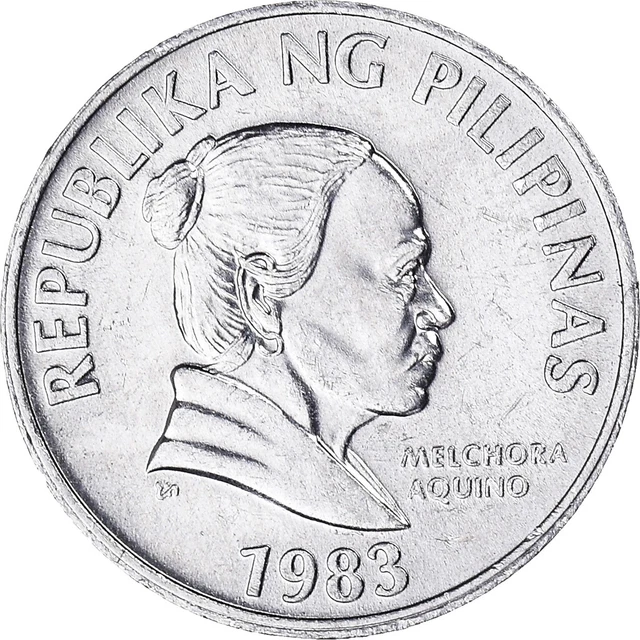 [#388282] Coin, Philippines, 5 Sentimos, 1983, AU, Aluminum, KM:239