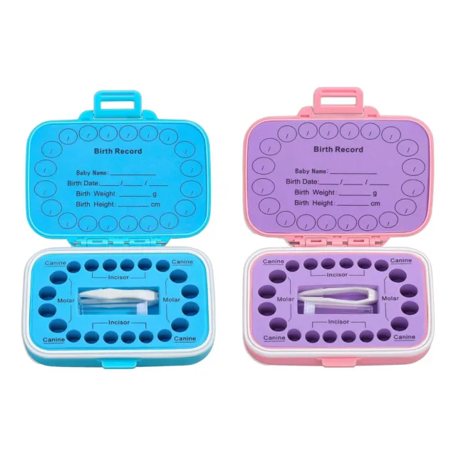 Baby Teeth Keepsake Box Tooth Fairy Box For 20 Shed Teeth Dustproof Waterproof