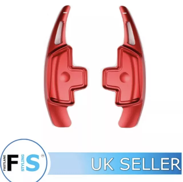 2PCS STEERING WHEEL Shift Paddle Shifter Red For Mercedes-Benz