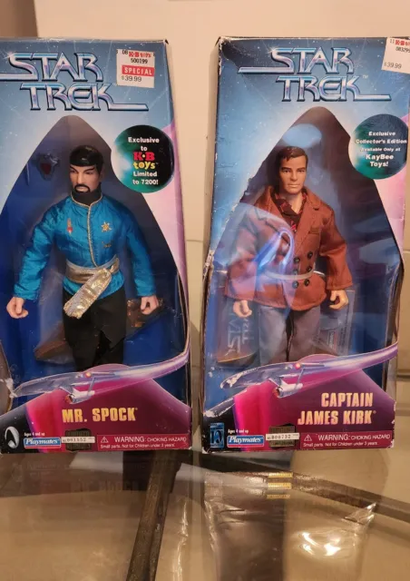 9" Captain Kirk from the City on Edge of Forever & Spock Mirror Mirror