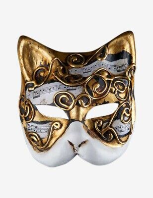 Venetian Mask Musical Cat Made In Venice, Italy!