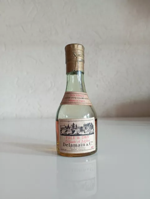 Very old mini bottle cognac Delamain pale & dry 3cl