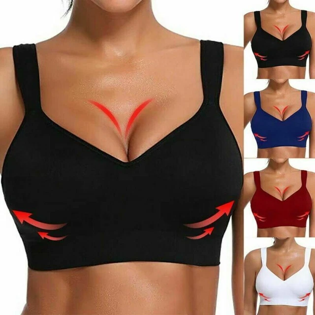 Dame Push Up Unterwäsche Sport BH Bra Slim Fitness Yoga Bralett Bustier Tops