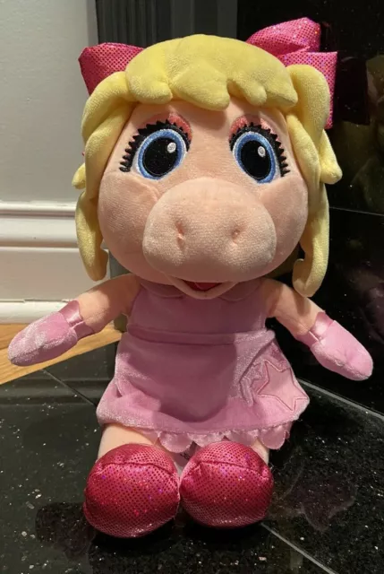 Disney Store Miss Piggy Muppet Babies Plush Pig Pink 13" Stuffed Animal -Tagged