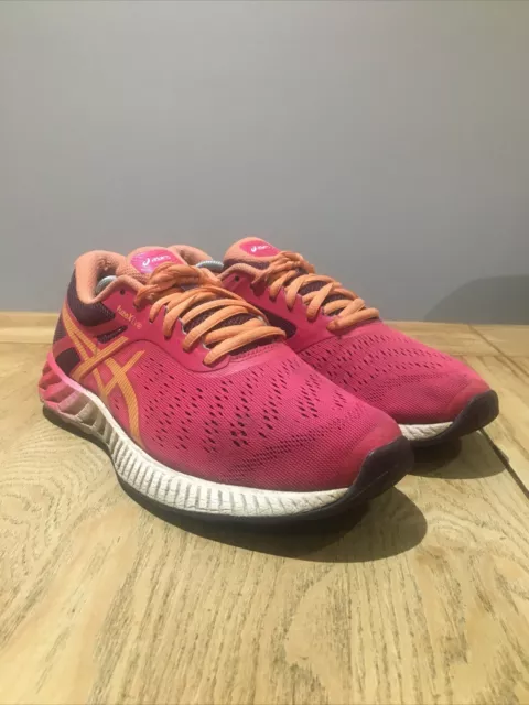 WOMENS ASICS TRAINERS Size 6 Eur39.5 FuzeX Lyte Pink Mix Running