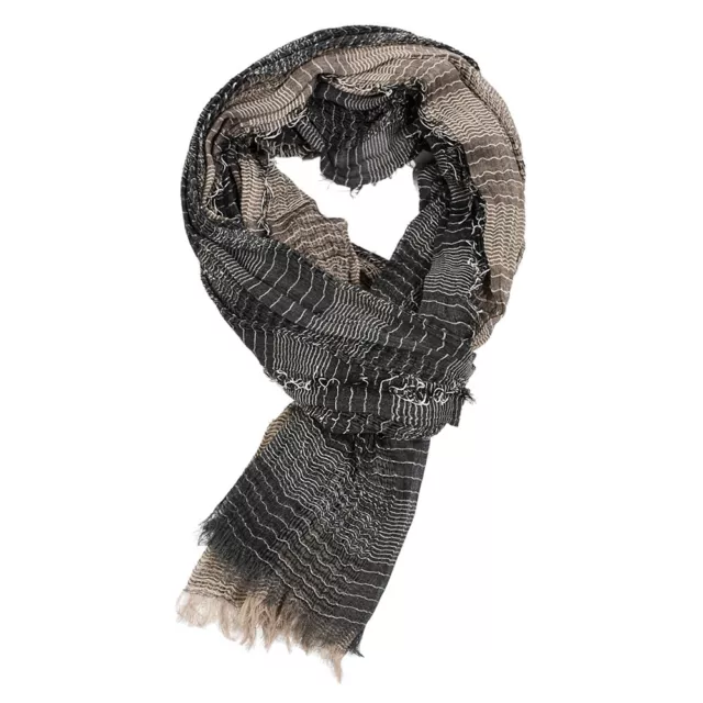 ZONBAILON Warm Winter Scarf Men's Stripe Plaid Tassel Scarf Fashion Travel Scarf