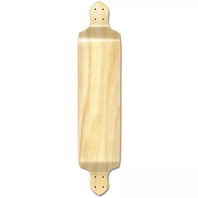 Yocaher Drop Down Blank Longboard Deck - Natural (DECK ONLY)