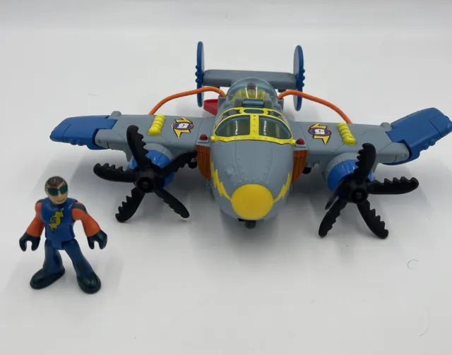 Fisher Price Imaginext TORNADO PROP Plane - T5121, Pop Out Propellers