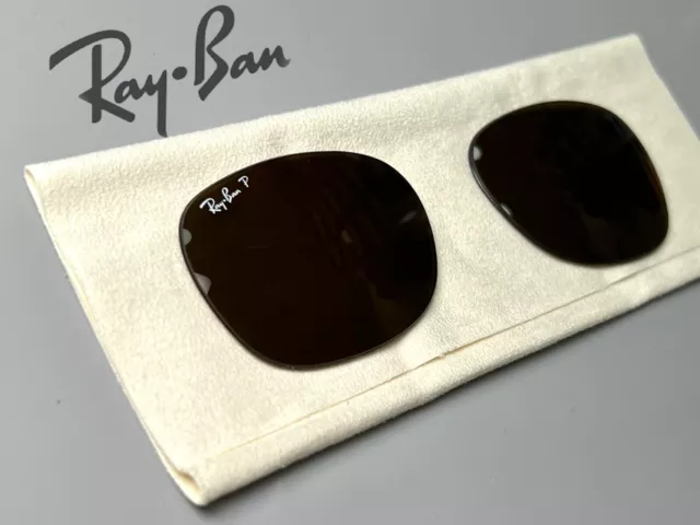 New Ray-Ban Wayfarer Rb2132 Dark Brown Polarized Replacement Lenses Size 55-18