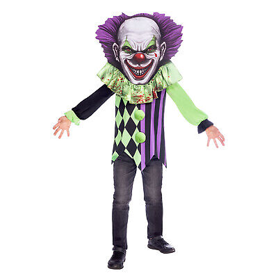 Bambino Big SKULL FACE Spavento Ghoul Costume Scheletro Bambini GRIM REAPER 