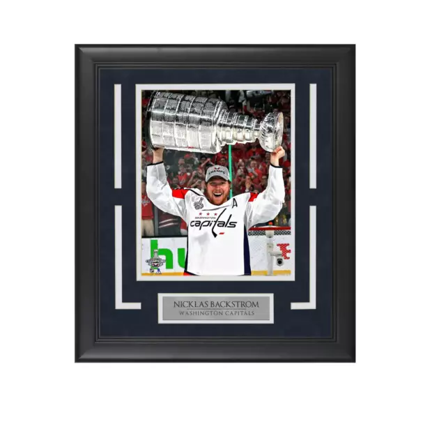 Nicklas Backstrom - Capitals - Framed Hockey Photo