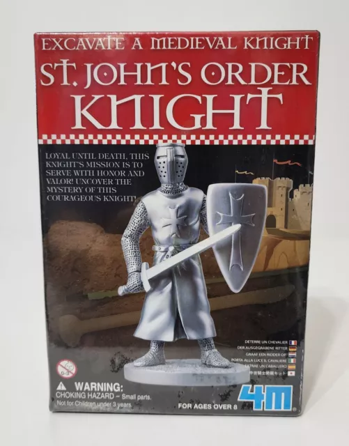 Excavate a Medieval Knight Kit - St John's Order 4M Excavate Model And Cards