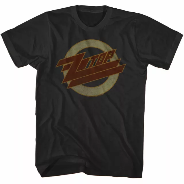 ZZ Top Faded Logo T Shirt Men's T Shirt Rock Band Tee Live Concert Tour Merch
