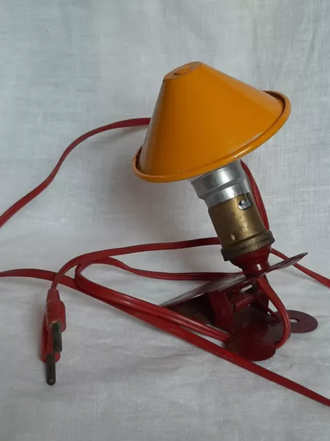 lampe à pince champignon en métal Année 1960