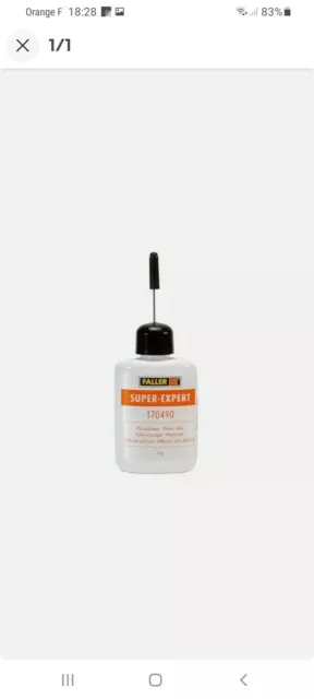 FALLER 170490 - Colle Super Expert pour plastique  colle a maquette jouef roco