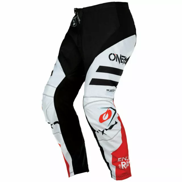 Oneal Element Squadron Motocross Pants Whi MX Trousers Dirt Bike Off Road O Neal