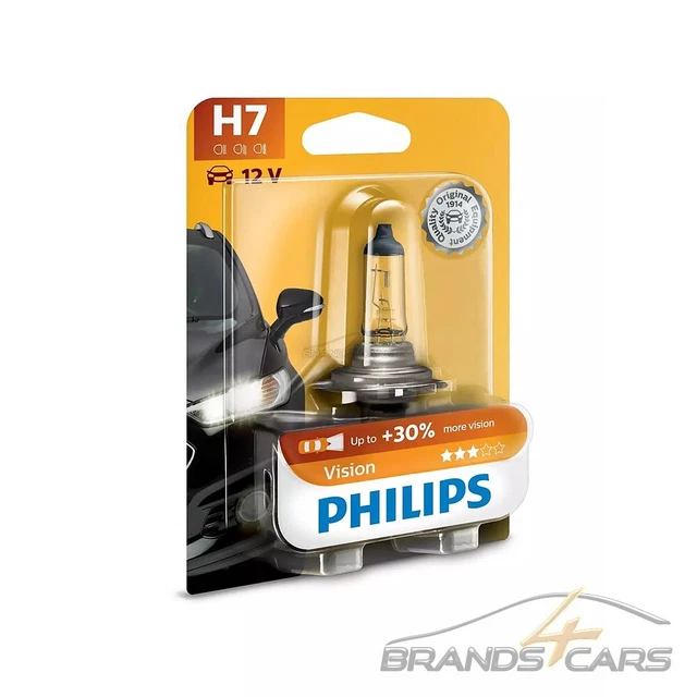 H7 PHILIPS 55W PX26d LAMPADINA VISION 12V 12972PRB1 FARO PEZZO