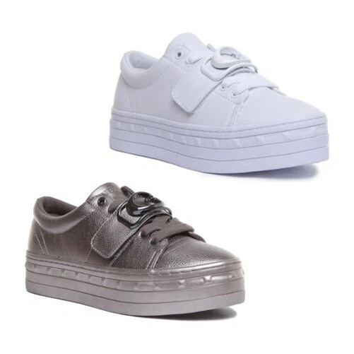 GUESS Fl8Bliele12 Balit Actif Femmes Dentelle Plateforme Baskets Taille UK 3 - 8