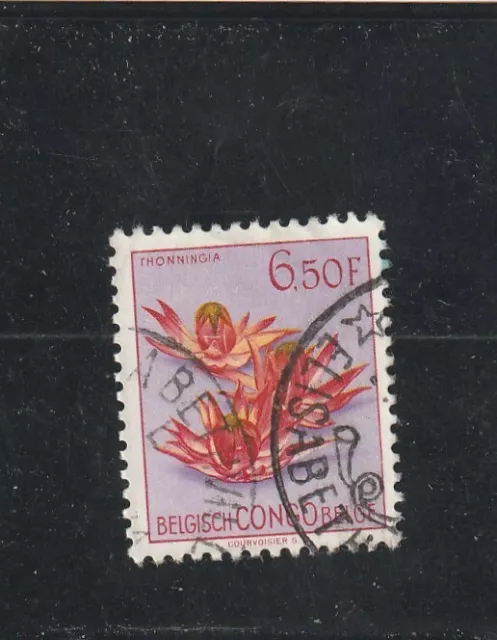 L5622 CONGO BELGE TIMBRE Y&T N° 317 de 1952 " Thunbergia " Oblitéré