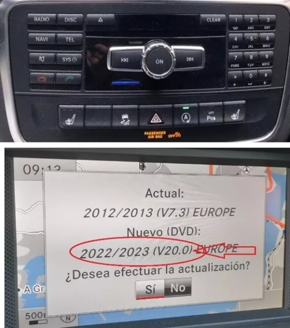 ✔️ Mercedes Actualización map v20 2022/2023 + PIN Code y radares -  NTG4.5 / 4.7