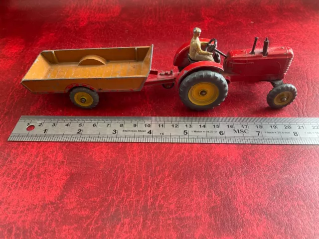 dinky toys - farm tractor and trailer