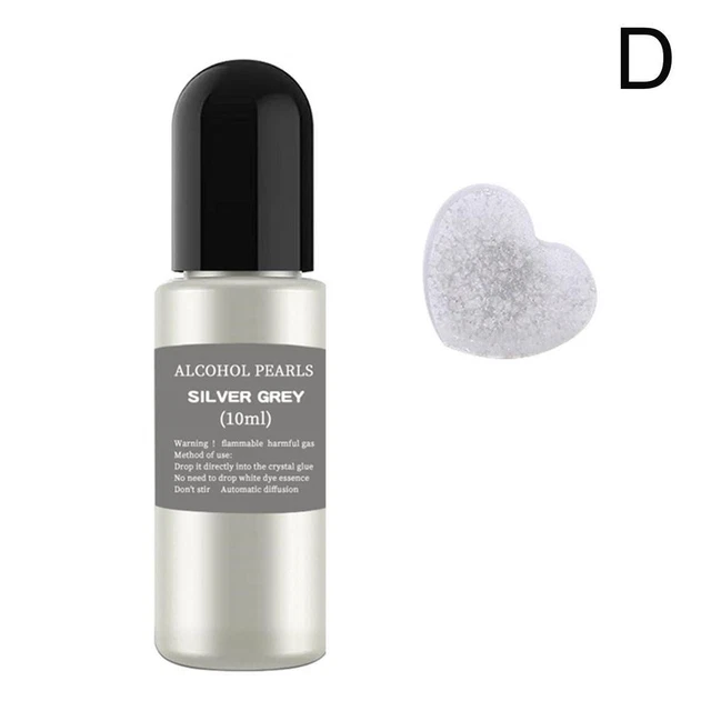 10ml Silver Grey Metal Resin Pigment Color Essence Dye Ink DIY Epoxy Making Jew