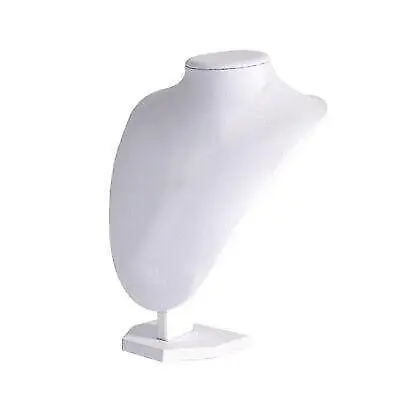 Jewelry Display Stand - Elegant White Bust Rack for Necklaces - 22x16cm